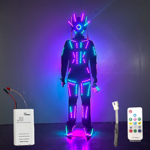 Ropa Luminosa LED Cyberpunk, Ropa Futurista Brillante para Fiestas <span class=keywords><strong>Rave</strong></span>, Atuendo Luminoso de Alta Intensidad para Hombres y Mujeres - Product Image 6