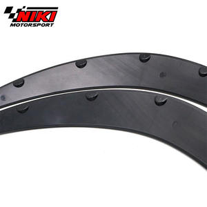 Garde-boue de protection des sourcils, <span class=keywords><strong>4</strong></span> pièces, universel et noir, arc de roues, autocollant, garde-boue de voiture - Product Image 3