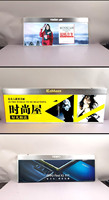 Boîte à lumière LED en acrylique double face pour le plafond du centre commercial Panneau de signalisation publicitaire double face suspendu