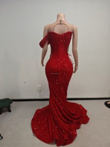 Ocstrade Listo para Enviar - Contacta Antes de Ordenar Vestido de Fiesta de Cumpleaños <span class=keywords><strong>con</strong></span> Hojas 3D y Pedrería, Vestido de Noche sin Mangas Elegante - Product Image 6