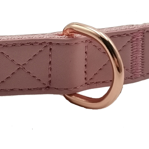 OEM Factory Luxury Custom Emboss LOGO Colorful With Golden Metal Buckle PU <strong>Leather</strong> Nylon <strong>Dog</strong> <strong>Collar</strong> - Product Image 4