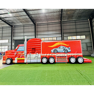 Casa <span class=keywords><strong>de</strong></span> salto al aire libre, camión <span class=keywords><strong>de</strong></span> bomberos, camión divertido inflable, construcción, juego <span class=keywords><strong>de</strong></span> carrera <span class=keywords><strong>de</strong></span> obstáculos inflable - Product Image 2