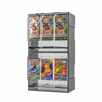 Présentoir de Comptoir en Acrylique à 3 Compartiments pour Paquets de Boosters TCG – Vente en Gros