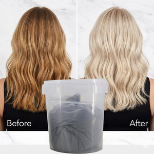 Polvere Decolorante per Capelli al Carbone Attivo <span class=keywords><strong>con</strong></span> Plex - Schiarisce e Tonifica in 1 Solo Passaggio - Schiarisce fino a 10 Livelli - Product Image 1