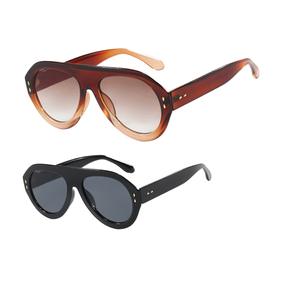 Gafas de sol Shield con montura completa y lentes degradadas, protección solar unisex para adultos, protección UV 100% - Product Image 1
