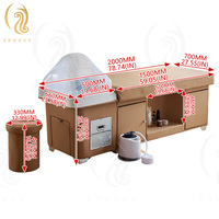 Table de massage et lit de shampoing électrique professionnel moderne Chuque avec couleur personnalisable, réglage de la hauteur et du dossier