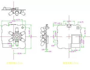 56*56*20mm pequeña carcasa de plástico ABS WIFI inteligente para interruptor de Control remoto por infrarrojos utilizado en la carcasa del controlador de voz - Product Image 6