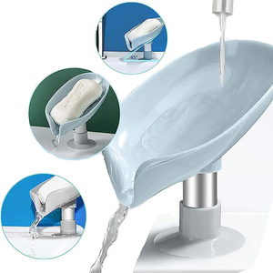 <span class=keywords><strong>Portasapone</strong></span> a ventosa a forma di foglia, auto-drenante, regolabile in altezza, da parete, per bagno, <span class=keywords><strong>doccia</strong></span>, lavabo - Product Image 4