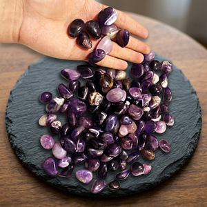 Piedras pulidas de amatista, gemas de cuarzo Natural, artesanías de piedra semipreciosa para tallado de mascotas decorativas de Feng Shui, piedras preciosas - Product Image 4