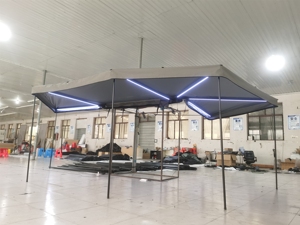 Auvent <span class=keywords><strong>de</strong></span> voiture tout-terrain 4x4 robuste, autoportant, à 180 degrés, avec éclairage LED - Product Image 2