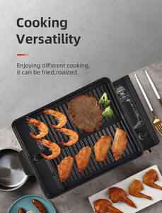 Poêle à Barbecue carrée de Style coré<span class=keywords><strong>en</strong></span> <span class=keywords><strong>en</strong></span> <span class=keywords><strong>aluminium</strong></span> antiadhésif plaque de cuisson pour Barbecue sans fumée pour intérieur et extérieur - Product Image 4