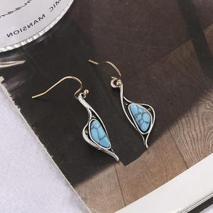 ファッションハワイアンかわいい韓国の鳥の結婚式ボヘミアンジュエリードロップターコイズ自由奔放に生きるジュエリーイヤリング女性のためのピアスジュエリー - Product Image 2