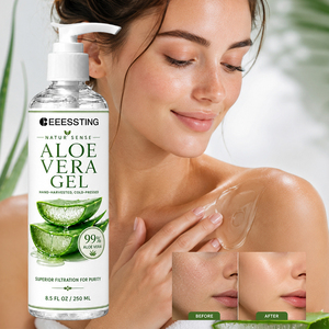 Gel d'aloe vera biologique pour le corps, marque privée, soin quotidien, texture rafraîchissante et apaisante, sans parabène, pour estomper les taches sombres. - Product Image 1