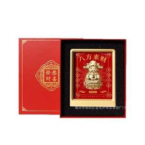 Bientô<span class=keywords><strong>t</strong></span>, <span class=keywords><strong>il</strong></span> <span class=keywords><strong>y</strong></span> <span class=keywords><strong>aura</strong></span> de l'argent et la figurine du dieu de la richesse, qui viendra de toutes directions. Or 999, cadeau à offrir aux autres - Product Image 5