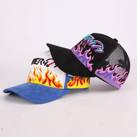 Gorra Trucker de 5 Paneles, Mezcla de Poliéster y Algodón, Bordado 3D, Gorra Trucker con Logotipo Personalizado OEM