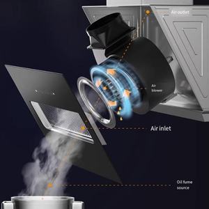 Interruptor de llave de succión lateral de 500mm de ancho, campana extractora de succión grande, habitación de <span class=keywords><strong>alquiler</strong></span> de apartamento pequeño, limpieza automática de tamaño pequeño - Product Image 5