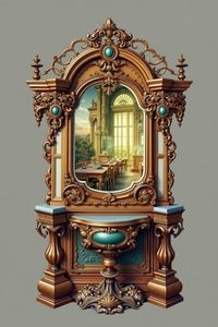 Custom Antique <b>Gold</b> <b>Framed</b> Ornate Wall Mirror Beautiful Glam Decorative Dressers for Home Decor - Product Image 3