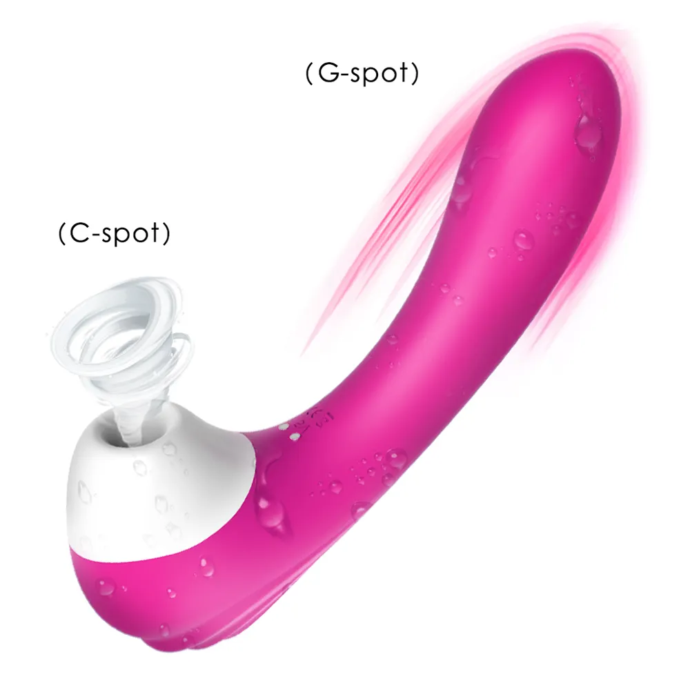 S-HANDE 9*9 Trillingen Siliconen Vaginale Massage G Spot Clitoris Kut Tepel Sucker Zuigen Vibrator Voor Vrouwen Flirt