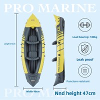 Pêche au leurre en stock Kayak gonflable Rafting PVC bateau 3.1-4m Double pagayeurs 1 an de garantie