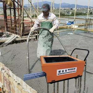 ใช้งานร่วมกับวัสดุที่มีขนาดไม่เกิน 2 ซม. เป็นตัวเลือกที่มีประสิทธิภาพสำหรับโครงการก่อสร้าง ปั๊มคอนกรีตแบบเกลียวพกพา - Product Image 1