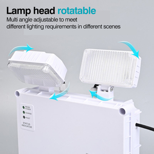 LED hai đầu đèn khẩn cấp bán buôn tự động LED hai đầu đèn khẩn cấp bệnh viện 6W IP65 LED khẩn cấp đôi ánh sáng tại chỗ - Product Image 5