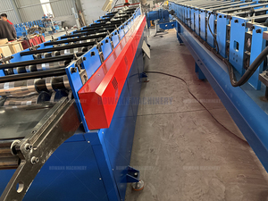 Petit pain en acier galvanisé automatique de panneau de toit de chapeau de crête formant la machine prix bon marché avec des composants de noyau de moteur de roulement de vitesse - Product Image 6