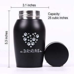 Urna de Cremación Grande de Metal al por Mayor para Cenizas de Mascotas, Caja Conmemorativa para Perros y Gatos con Tapa, Logotipo Personalizado, Tributo - Product Image 2