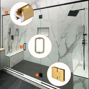 Mampara <span class=keywords><strong>de</strong></span> Ducha Moderna con <span class=keywords><strong>Puerta</strong></span> Corredera sin Marco, <span class=keywords><strong>de</strong></span> <span class=keywords><strong>Vidrio</strong></span> Templado, para <span class=keywords><strong>Baño</strong></span> - Product Image 2