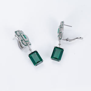 Pendientes de Diamantes de Oro Blanco de 18K MSE-863 de Messi Jewelry para Mujer - Product Image 6