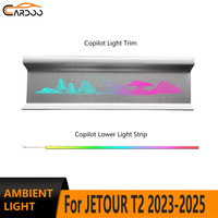 Lumière d'ambiance Cardoo pour JETOUR T2 2023-2025 – Panneau lumineux dynamique et coloré pour copilote, accessoires d'éclairage intérieur améliorés