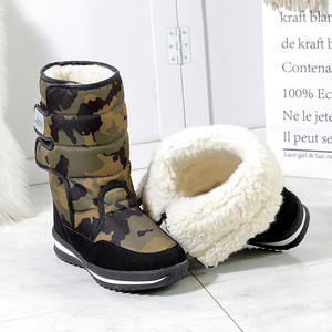 <span class=keywords><strong>Botas</strong></span> de Nieve de Invierno <span class=keywords><strong>para</strong></span> Hombre y <span class=keywords><strong>Mujer</strong></span>, Negras, Camuflaje, Forro de Piel Largo, Media Caña, Impermeables, Duraderas, Talla Grande, Venta al por Mayor, Envío Directo - Product Image 2