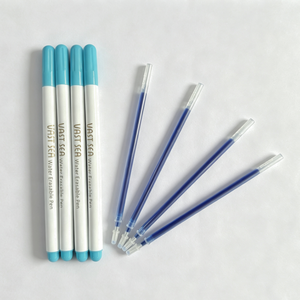 Vendita Diretta dalla Fabbrica Vast Sea: Set di 100 <span class=keywords><strong>Ricariche</strong></span> Cancellabili ad Acqua e 12 Penne Solubili in Acqua per Marcatura su Tessuti e Pelle, Strumento per Cucito - Product Image 3