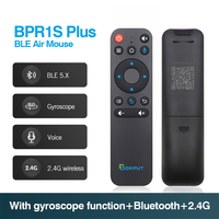 BOXPUT BPR1S Plus Télécommande vocale intelligente BT5.0 avec apprentissage IR et souris aérienne pour Android TV Box H96 Max, TV Stick, Mi Box