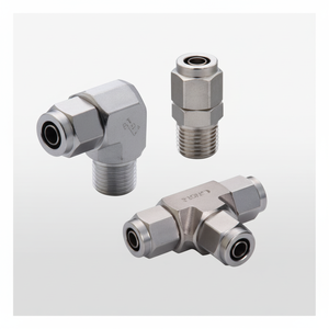 Raccord de compression en acier inoxydable PISCO SUS316 NSCF3/8 Pièce de compresseur industriel - Product Image 1