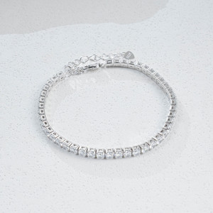 925 Silver Cubic Zirconia Tennis <b>Bracelet</b> - Product Image 1