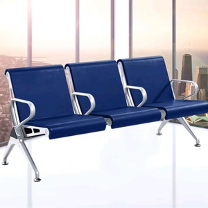 Silla de espera Pinyin de 3 plazas con reposabrazos para hospital, banco o vestíbulo - Product Image 3