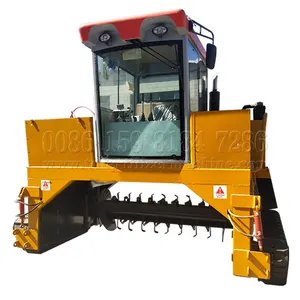 Tavuk gübresi windrow kompost turner/paletli kompost yapma makinesi/geri dönüşüm ekipmanları kompost