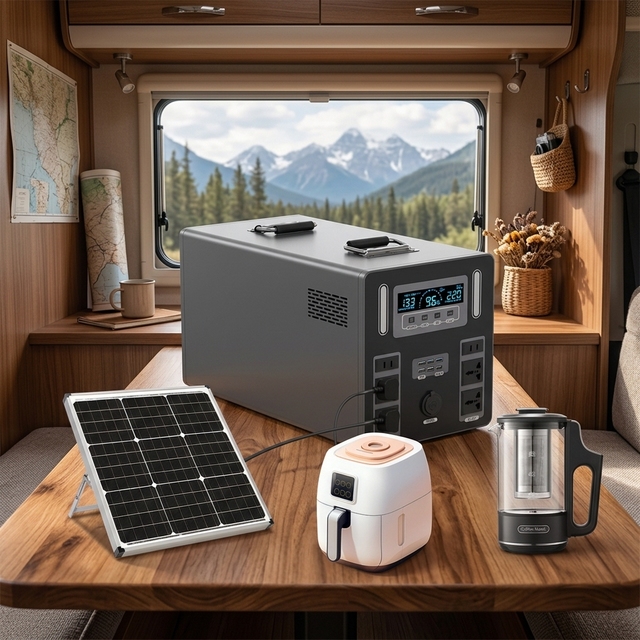Stock1500W 2000w Portable Power Station with MPPT Controller Jackery Power Station Camping Solar Generator with MPPT Controller