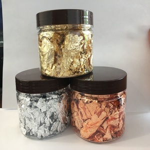 Золотые хлопья, листовой кусок, серебряная медь, ломающий лист, хлопья для ногтей, в технике отливки фрагментов листового золота - Product Image 3