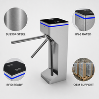 Torniquete Trípode de Acero Inoxidable SUS304 con RFID, Barrera de Seguridad Impermeable para Estaciones de Metro, Venta al por Mayor para Fábricas, OEM
