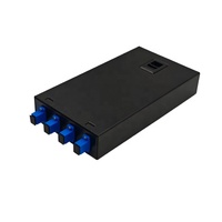 Boîtier de terminaison fibre optique monomode SC UPC 4 ports 4 fibres, montage mural ou sur bureau, entièrement équipé pour FTTH, PON, LAN de bureau