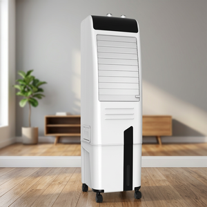 30L Tower Air <b>Cooler</b> with 28 ft Airflow Coverage Honeycomb Pads 7% EER Hot Selling Compact Energy Efficient Made in India - Product Image 1