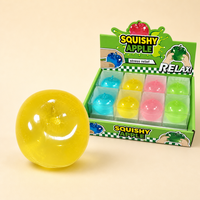 Schattige fruitgelei appel vaseline squishy TPR glitter langzaam rijzende stressverlichting ASMR vreemd bevredigende sensorische groothandel