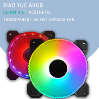 Ventilateurs de boîtier ARGB PWM RGB 120mm X 25mm pour ventilateurs d'ordinateur PC Speedy avec dissipateur thermique en plastique à roulement à billes