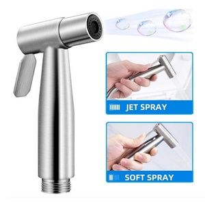 Rociador de bidé de mano de acero inoxidable para limpieza de inodoros, rociador de tela para pañales de baño, cabezal de chorro para bidé de inodoro - Product Image 3