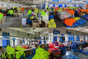 Áo khoác phản quang an toàn chất liệu polyester chống nước, tay ngắn, có túi, in logo tùy chỉnh, loại 3, kiểu R - Product Image 5