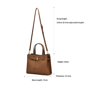 Approvisionnement direct transfrontalier – Sac bandoulière élégant <span class=keywords><strong>en</strong></span> cuir souple grande capacité pour femme, avec fermeture éclair, haut de gamme, portable et imperméable - Product Image 2