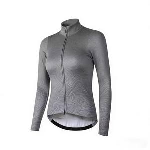 Maillot de cyclisme Zede le plus vendu, motif foncé, manches longues, léger, respirant, coupe-vent, séchage rapide, fermeture éclair intégrale pour le vélo - Product Image 4