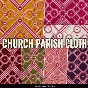 Tessuto in Poliestere Stampato per Uniformi Ecclesiastiche Personalizzate 80-110 GSM 45 Pollici 600 Iarde per Balla Nigeria - Product Image 2
