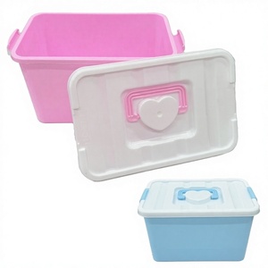CASAMAX WL AM-7709-3 Scatola portaoggetti classica multifunzione in plastica con coperchio-29*18.5*16.5CM - Product Image 1